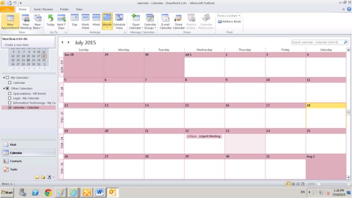 Click on New Appointment